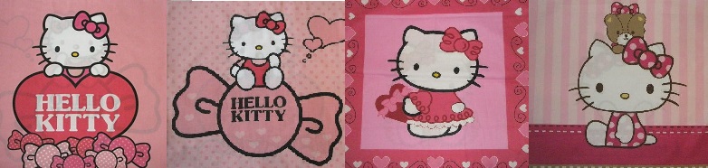 Hello Kitty, medvídek Pú, Šmoula, Minnie