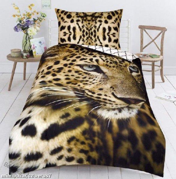 POVLEČENÍ fototisk 3D efekt LEOPARD 05