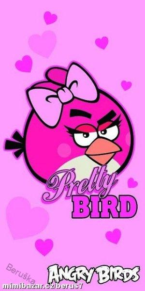 OSUŠKA Angry Birds růžová