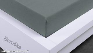 PROSTĚRADLO Jersey 180 x 200 tmavší šedá