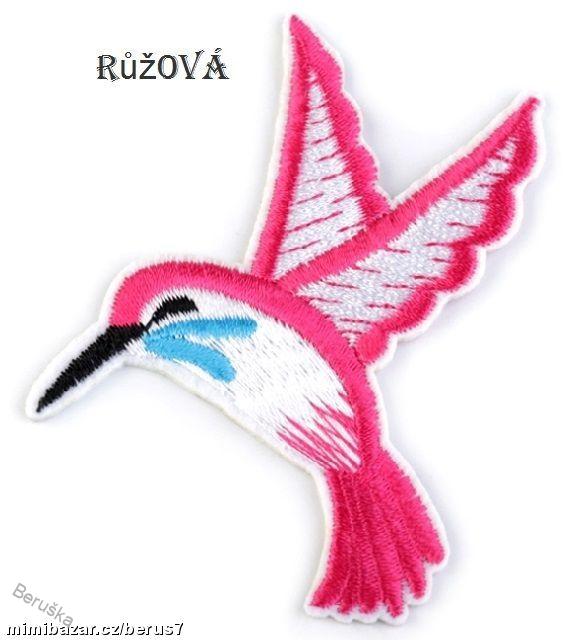 Nášivka-nášivky-nažehlovačky-nažehlovačka Kolibřík