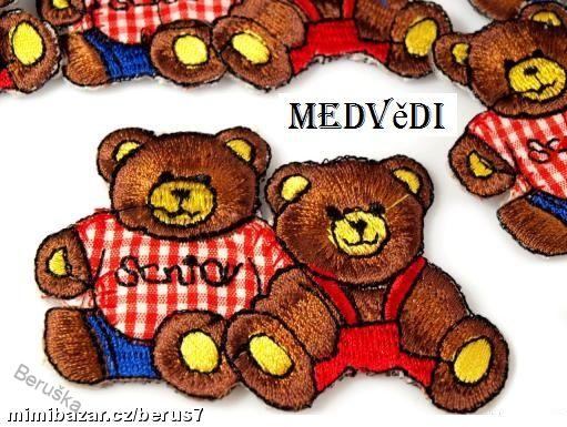 Nášivka - nášivky - nažehlovačky - nažehlovačka medvědi