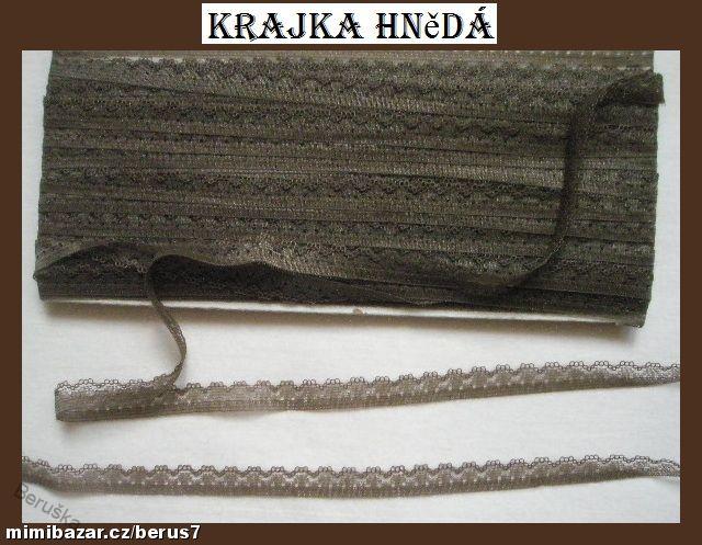 Krajka - krajky hnědá