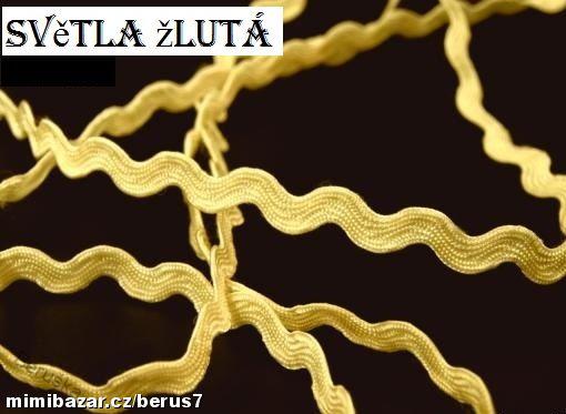 Lemovka - stuha - stuhy hadovka sv. žlutá