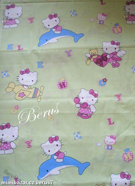 LÁTKA - LÁTKY HELLO KITTY zelená