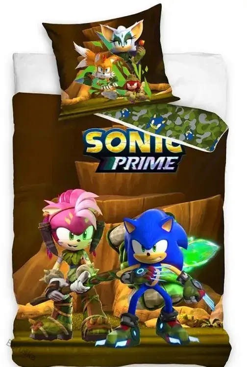 DĚTSKÉ POVLEČENÍ JEŽEK SONIC A AMY ROSE