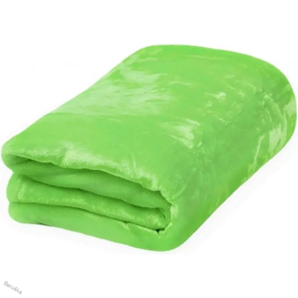 Deka mikrovlákno Uni 200 x 220 zelinkavá