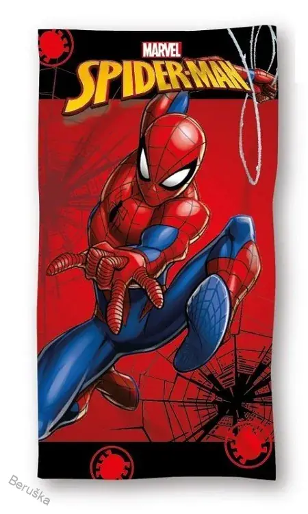 Osuška bavlna 70 x 140 Spiderman red