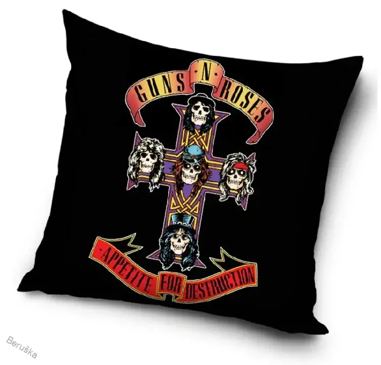 Povlak na polštářek Guns N´ Roses Appetie for Destruction