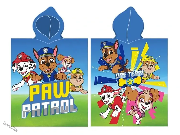 Dětské pončo Tlapková Patrola Záchranný tým