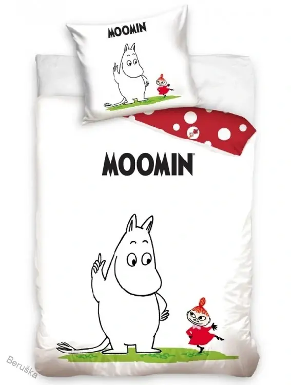 Dětské povlečení Muminci Mumínek a Majka
