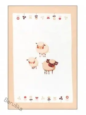 bavlněná utěrka * utěrky SLEEP WELL for HOME 50 x 70 OVEČKA 01