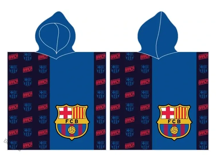 Fotbalové pončo FC Barcelona Blue