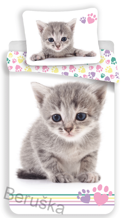 POVLEČENÍ FOTOTISK bavlna Kitten Colour