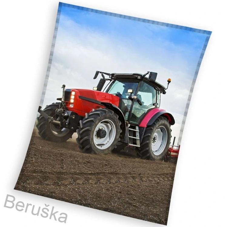 Dětská deka Traktor na Poli 130x160 cm