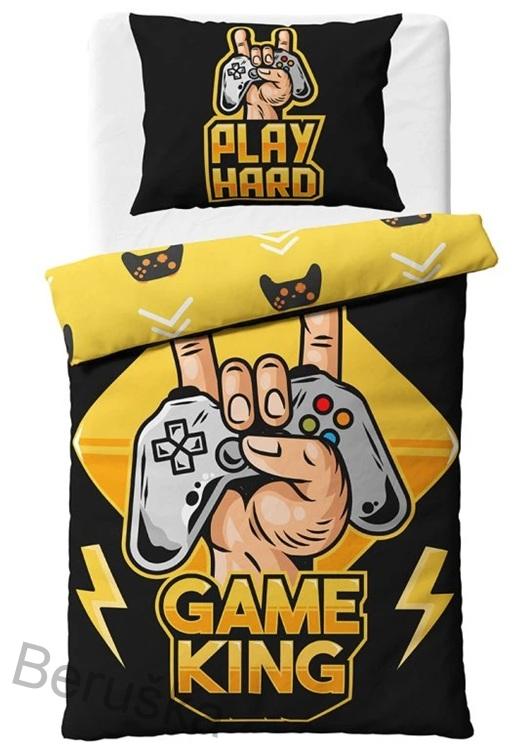 Bavlněné povlečení Gamer King