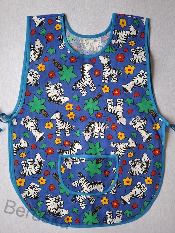 zástěrka * zástěrky dětská do školky-školy vel.128 zebra