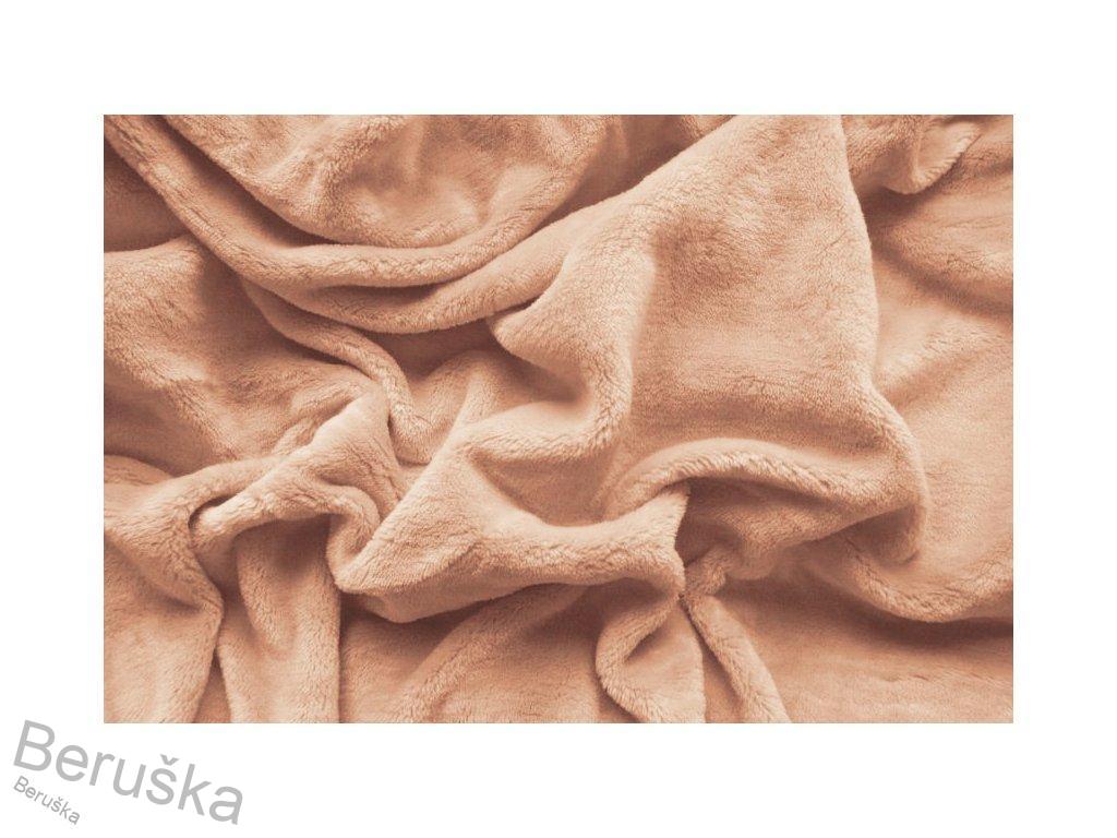 Prostěradlo mikroflanel 140 x 200 béžová