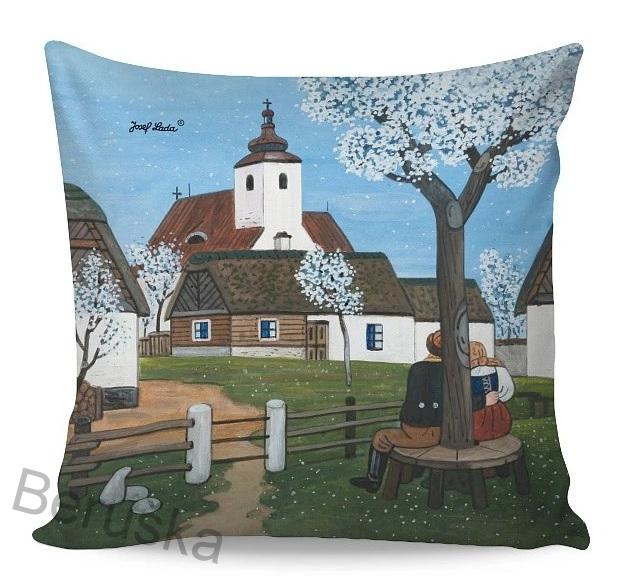 Povlak Josef Lada 40 x 40 - Májová noc