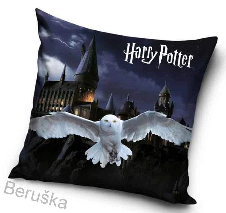 Dětský povlak na polštářek Harry Potter Hedvika v Bradavicích