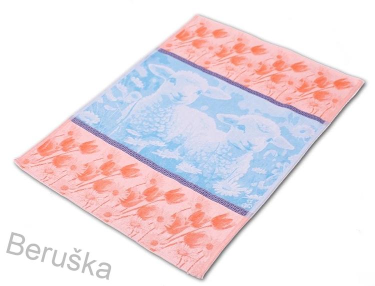 UTĚRKA ŽAKÁRSKÁ VELIKONOČNÍ OVEČKY 50x70 tyrkysovo oranžová