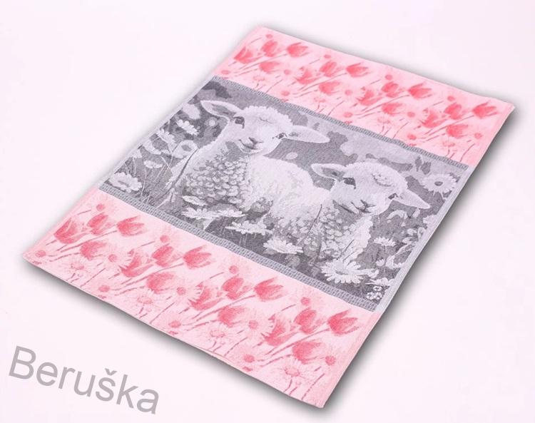 UTĚRKA ŽAKÁRSKÁ VELIKONOČNÍ OVEČKY 50x70 černo červená