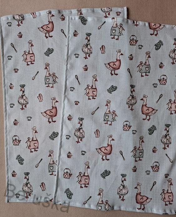 Utěrky * utěrka vaflová Husičky hospodyně
