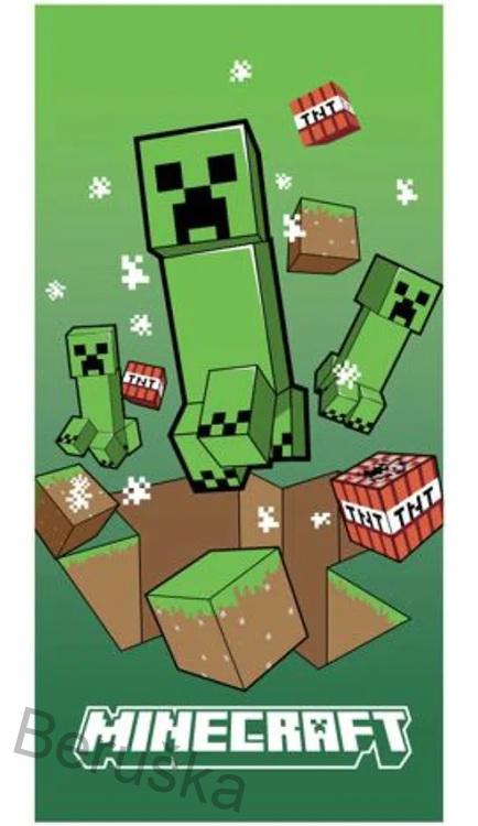 Dětská osuška Minecraft Útok Creeperů