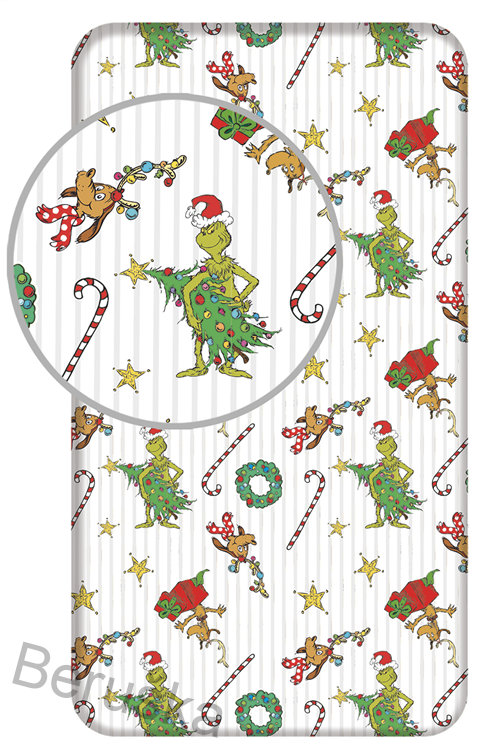 PROSTĚRADLO Grinch Grinchmas