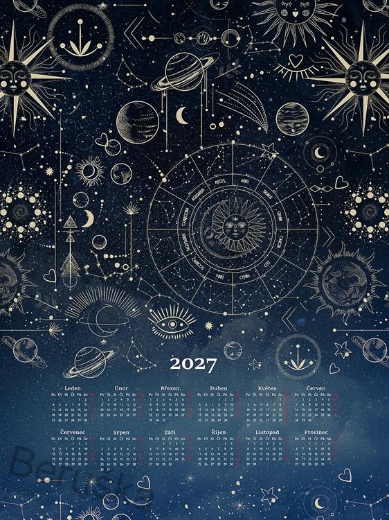 Kuchyňské utěrky Kalendář Moon 2027