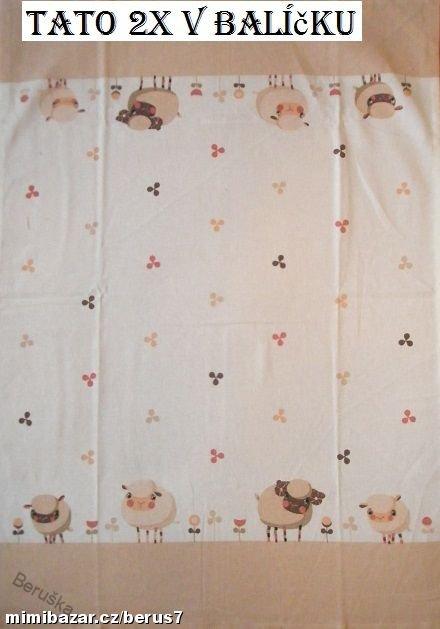 bavlněné utěrky SLEEP WELL® for HOME 3ks - OVEČKA