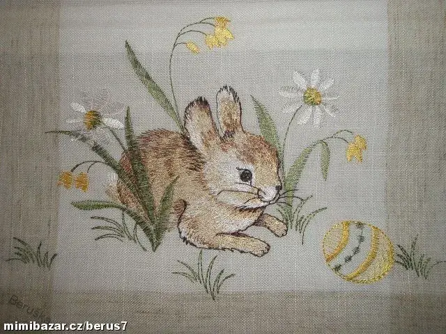 Povlak - povlaky velikonoční zajíček