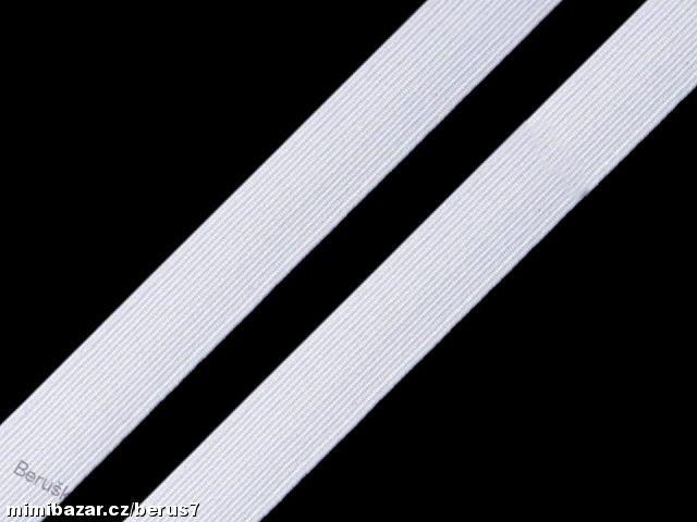 Prádlová pruženka š. 14 mm guma bílá