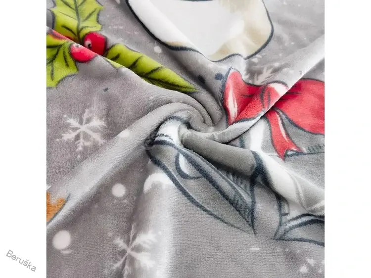 POVLEČENÍ MICROPLYŠ - sněhulák NAVIDAD