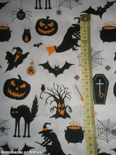 Látka - látky * HELLOWEEN oranžová