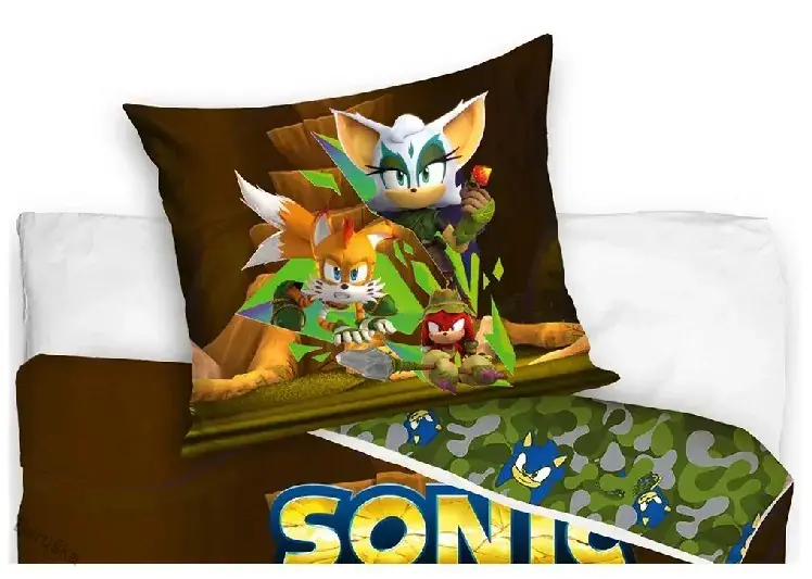 DĚTSKÉ POVLEČENÍ JEŽEK SONIC A AMY ROSE