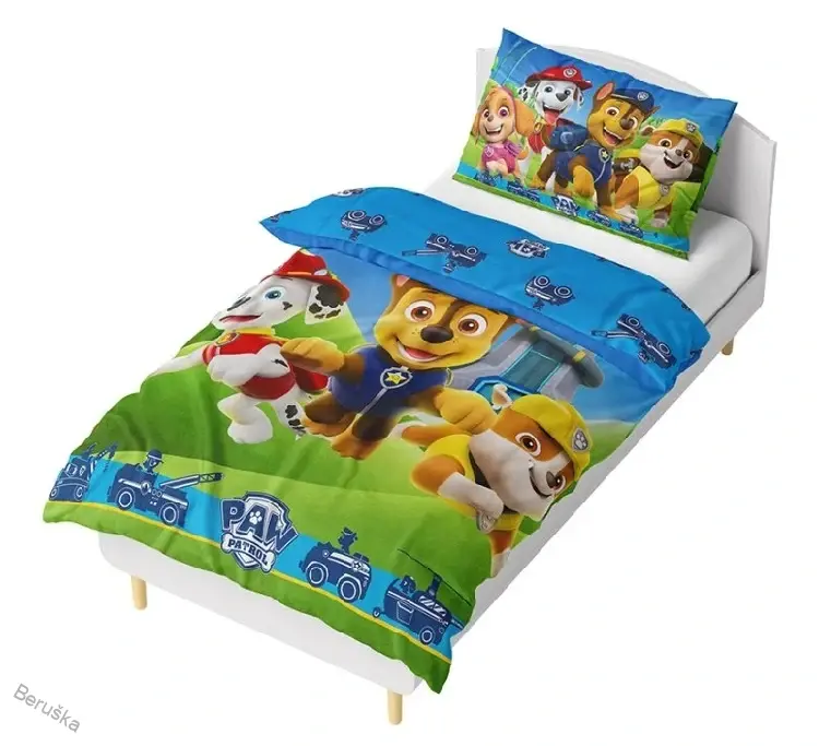 Mikroplyšové povlečení Tlapková Patrola Běžíme do Akce