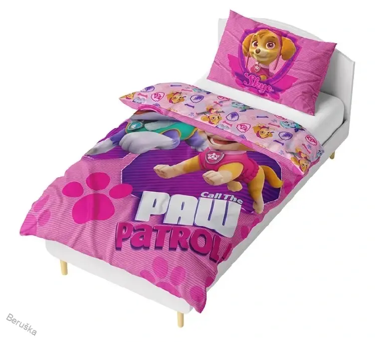 Mikroplyšové povlečení Tlapková Patrola Odvážné Záchranářky