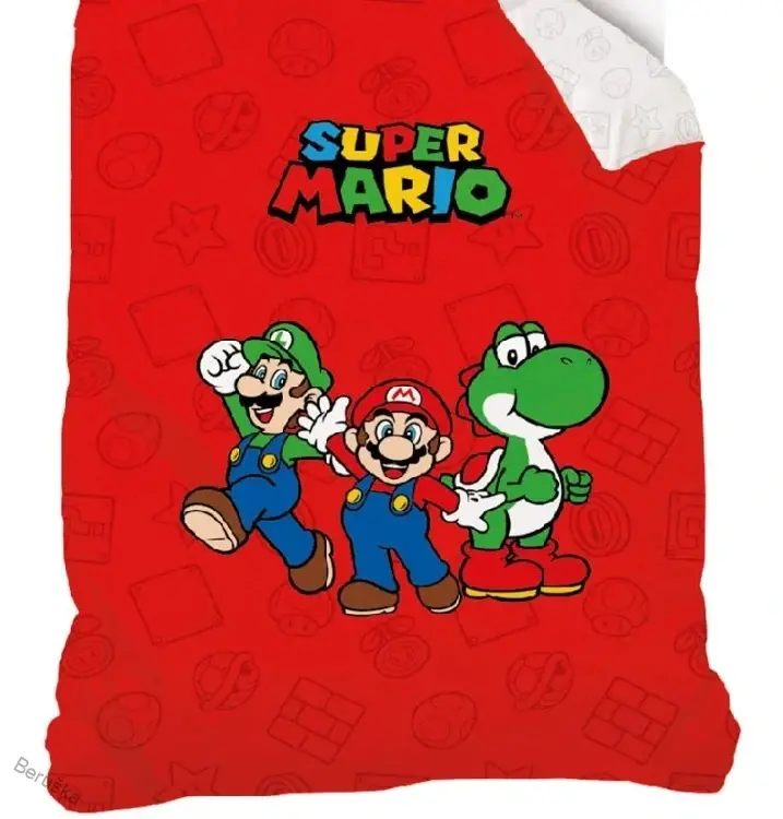  Dětské povlečení Super Mario Luigi a Yoshi