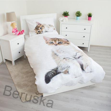 POVLEČENÍ FOTOTISK bavlna Kitten White