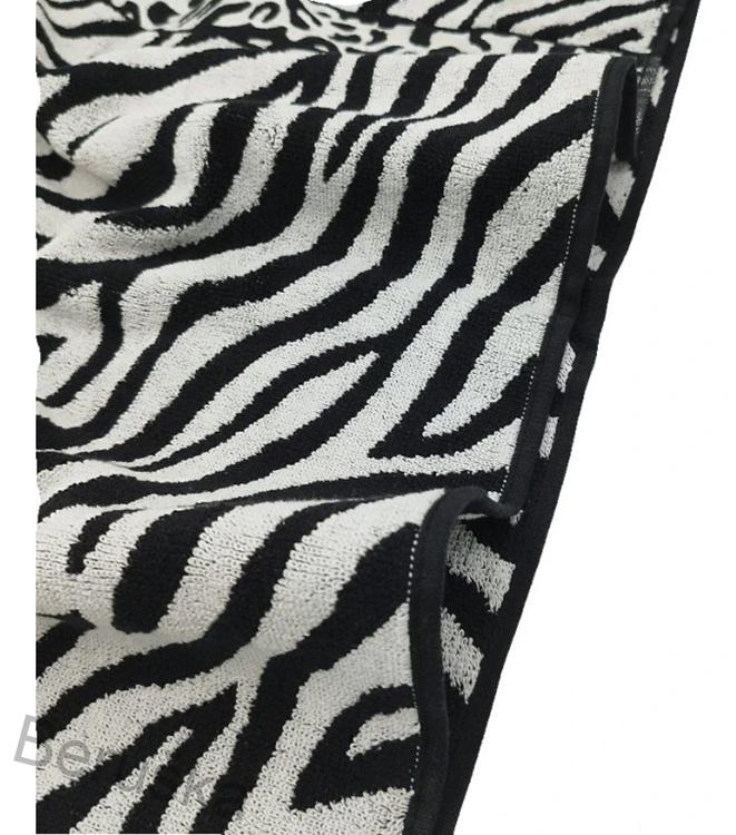 Osuška zebra 70 x 140 bílá