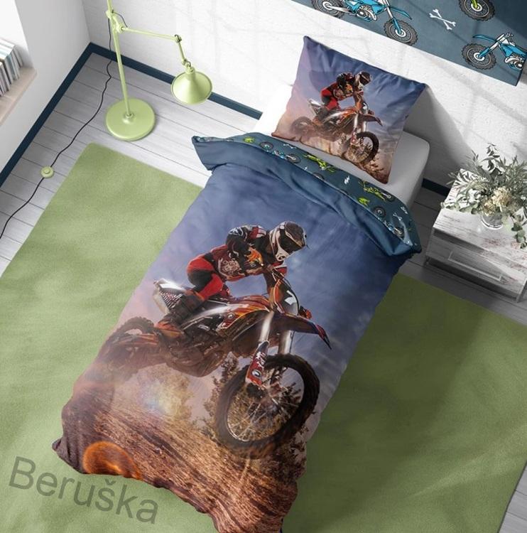 Bavlněné povlečení Motokros Závod v Poušti