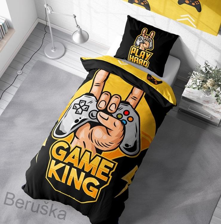 Bavlněné povlečení Gamer King