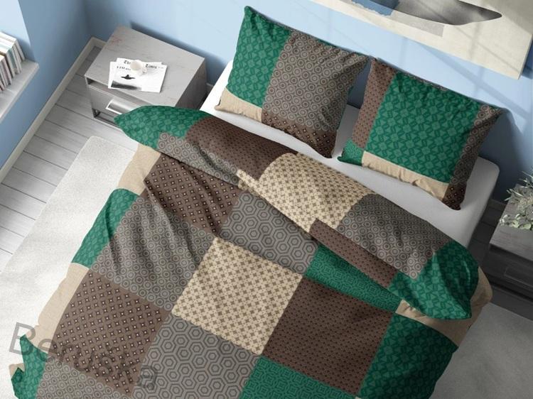 Bavlněné povlečení na dvě lůžka Romana zelená