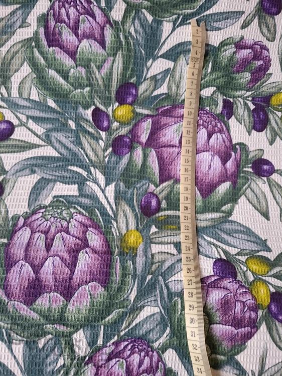 Látka vafle utěrkovina Oliva květ