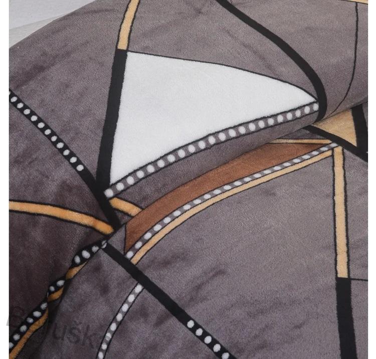 Povlečení mikroplyš - Fernando šedý 140x200, 70x90cm