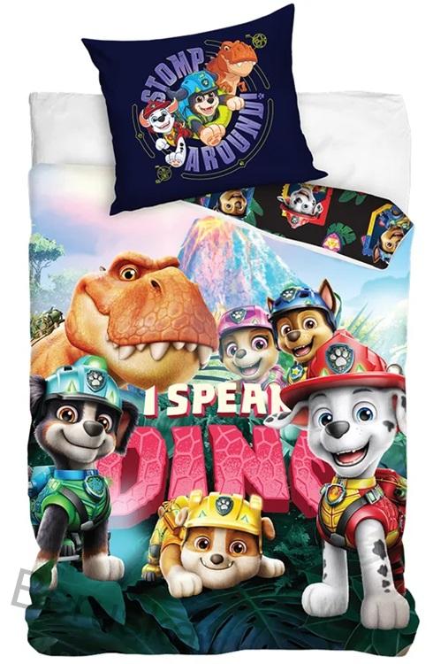 Dětské povlečení Tlapková Patrola Ve Světě Dinosaurů