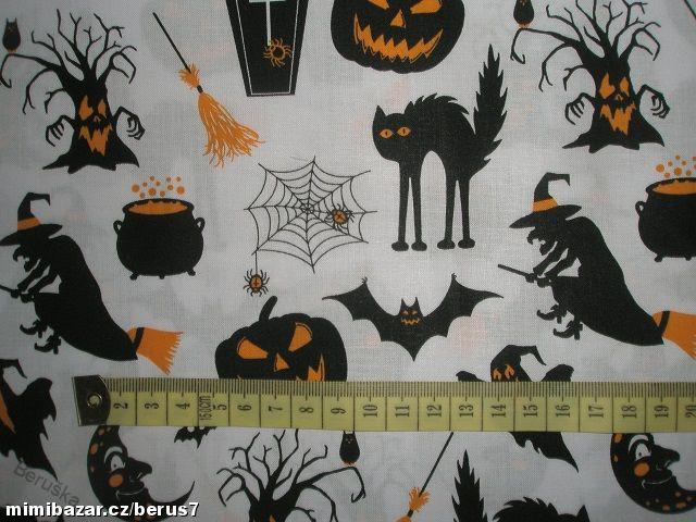 Látka - látky * HELLOWEEN oranžová