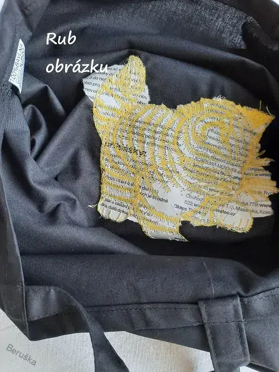 taška * tašky černá výšivka 01