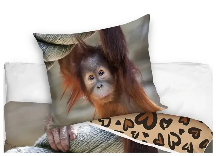 BAVLNĚNÉ POVLEČENÍ OPICE ORANGUTAN